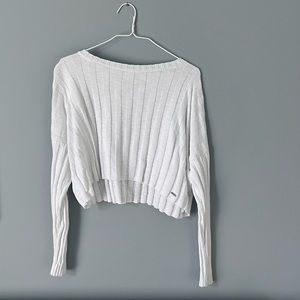 hollister cropped sweater